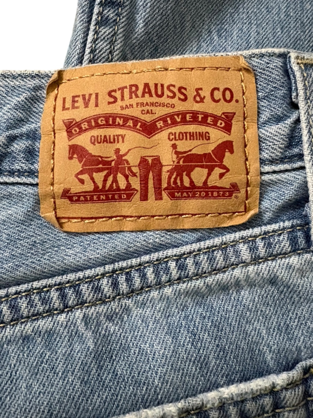 Levi’s Low Pro Straight Jeans | Size 27 | Light Wash | Straight Leg - Picture 7 of 9